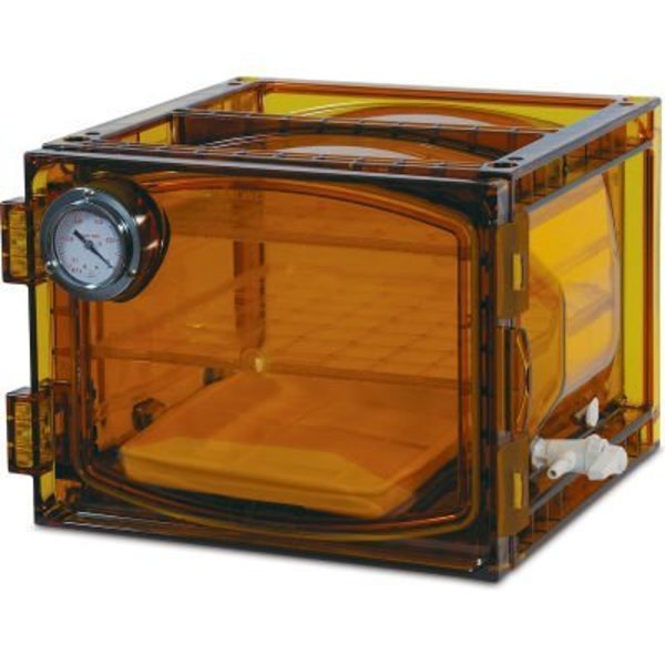 Bel-Art Bel-Art Lab Companion Amber Polycarbonate Cabinet Style Vacuum Desiccator, 23 Liter 424004121